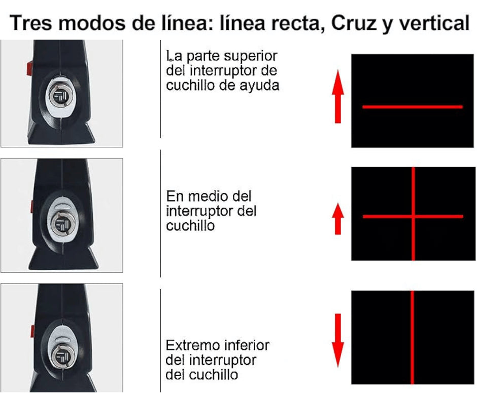 Nivelador Láser Profesional 4-en-1