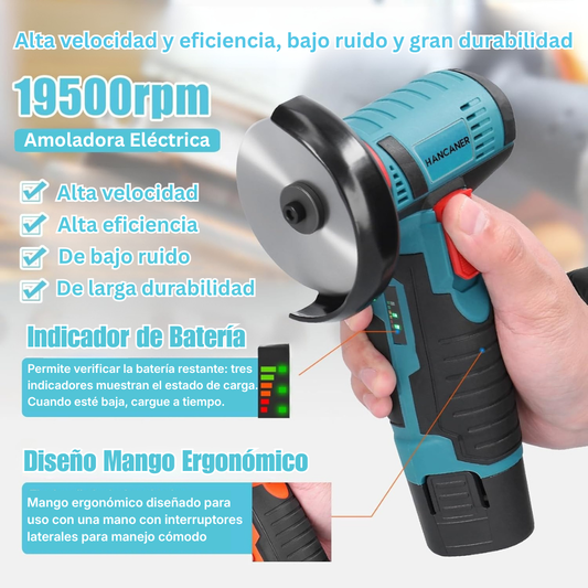 Pulidora, Cortadora, Amoladora Angular Inalámbrica