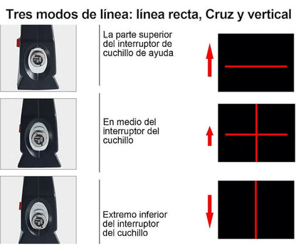 Nivelador Láser Profesional 4-en-1
