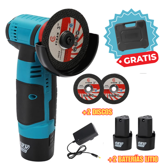Pulidora, Cortadora, Amoladora Angular Inalámbrica