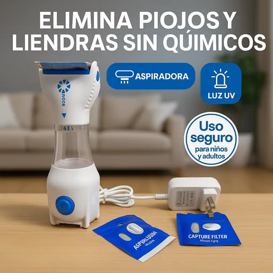 Aspiradora Quita Piojos y Liendres Sin Químicos