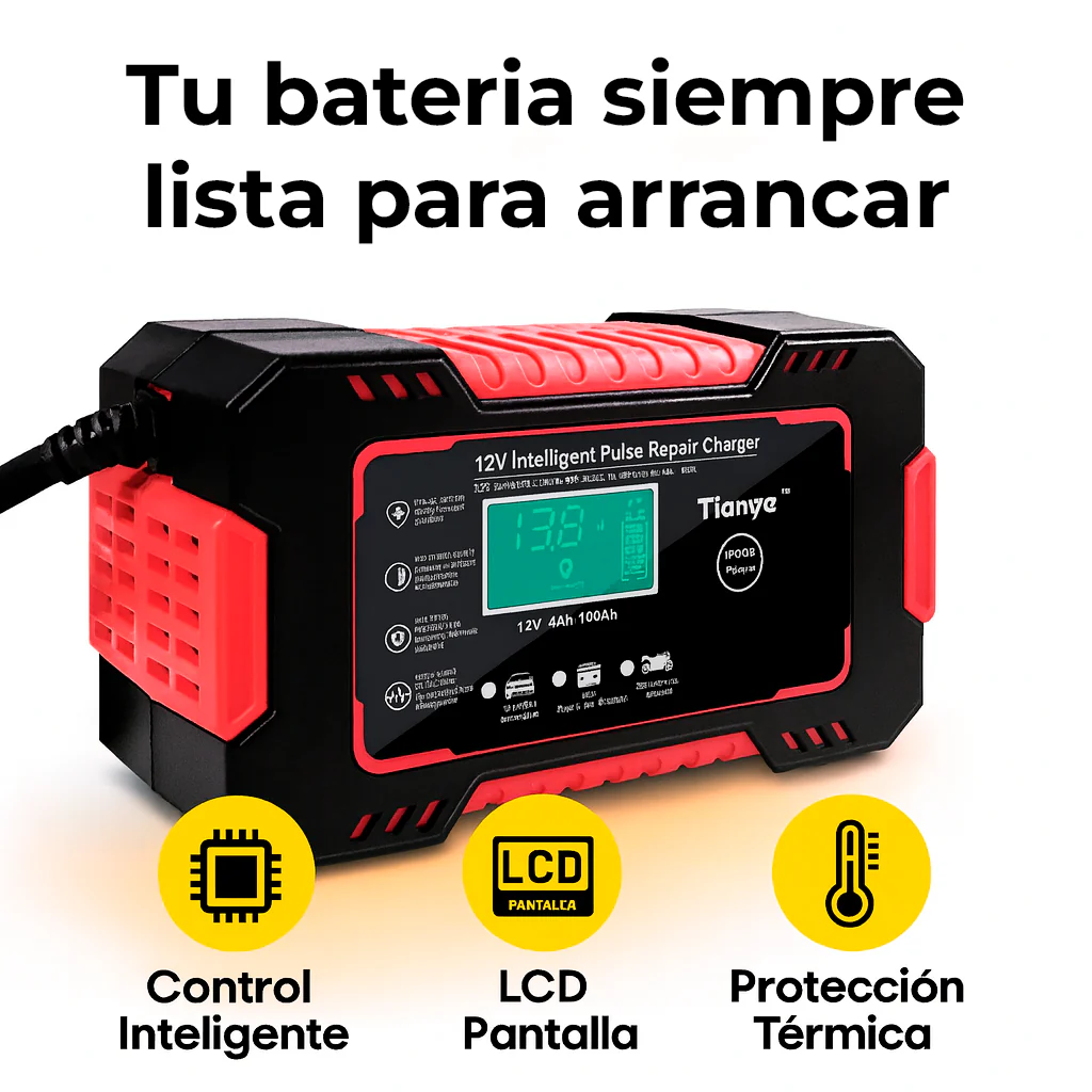 Cargador de Baterías Inteligente 12V