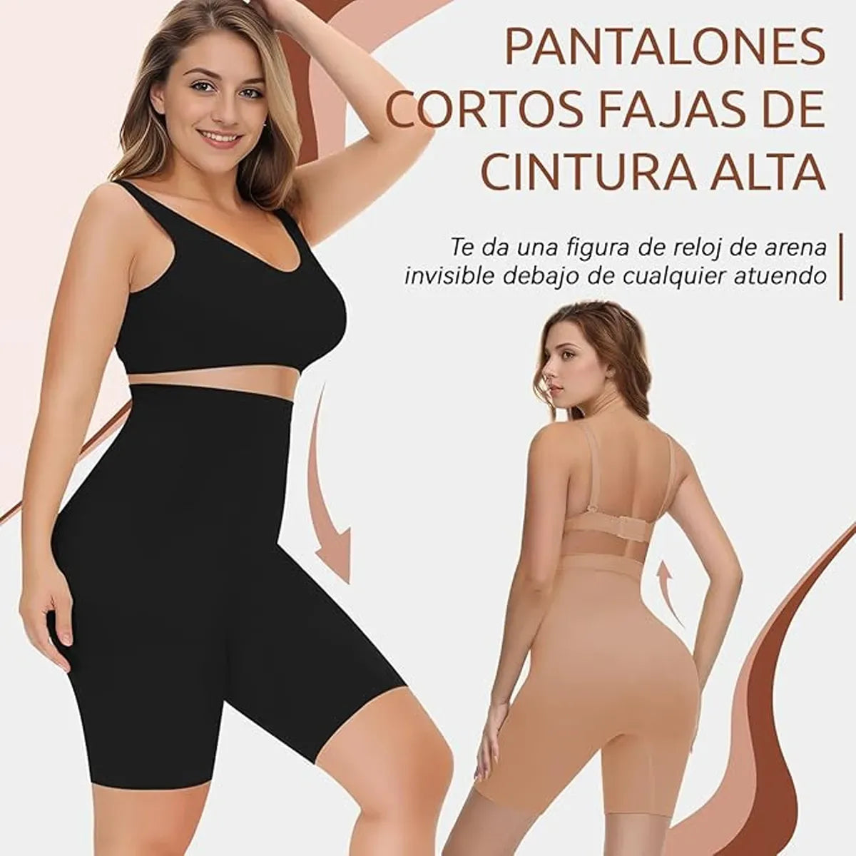 Faja Moldeadora 2 en 1: Reduce Cintura y Realza Glúteos